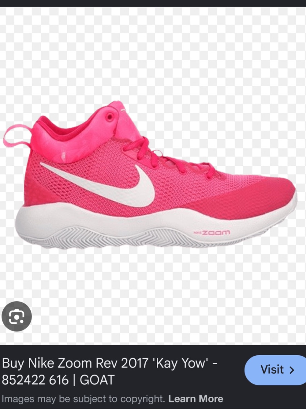 Nike Pink Zoom Rev 2017 ‘Kay Yow’